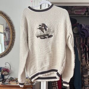 St. John's Bay Cream Crewneck Sweater